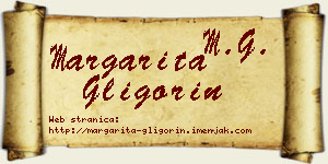 Margarita Gligorin vizit kartica